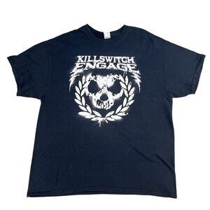 Killswitch Engage Mens Skull Spraypaint 100% Cotton Black T-Shirt Sz XL